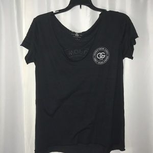 distressed obey shirt